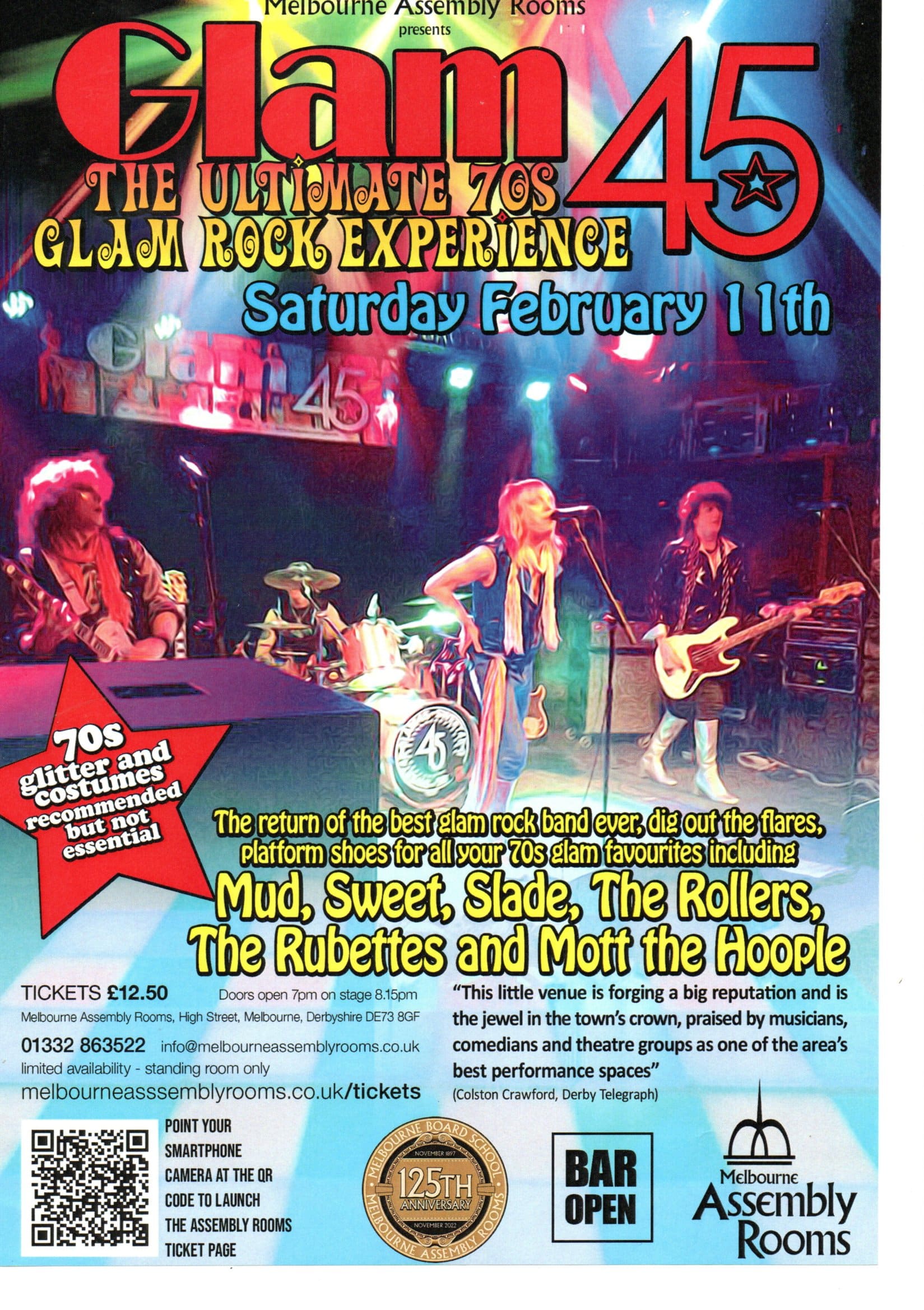 Glam 45 - The Ultimate 70s Glam Rock Experience - Melbourne Assembly Rooms